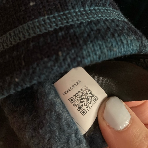 The North Face Blue Plaid Quarter Zip Jacket/Sweater Men's M - Picture 9 of 10